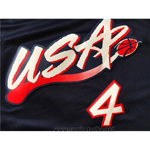 Camiseta USA 1996 Charles Barkley #4 Negro